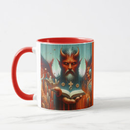 Caneca Fé sobre o Medo - Viagem Espiritual Surreal