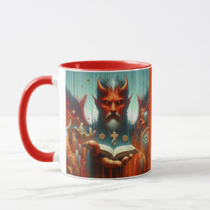 Caneca Fé sobre o Medo - Viagem Espiritual Surreal