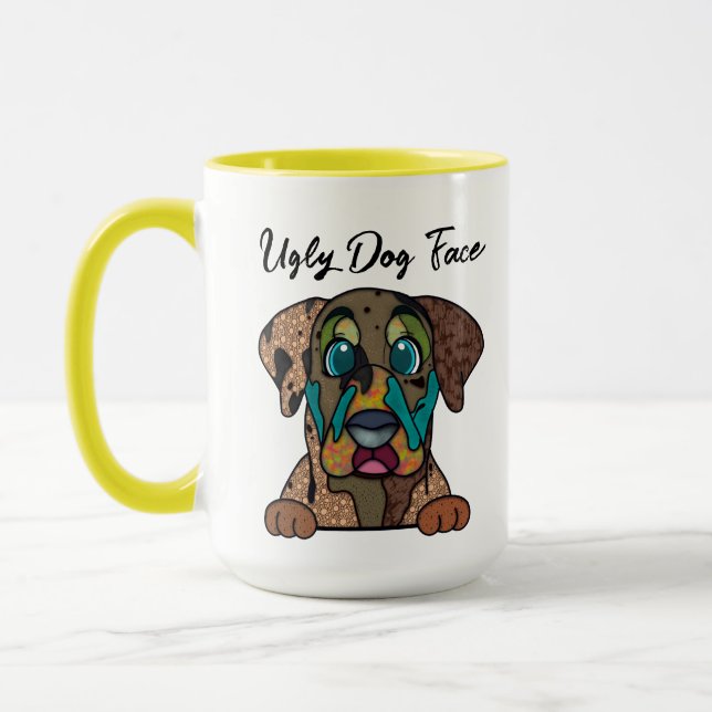 Caneca feia de cão Catahoula (Esquerda)