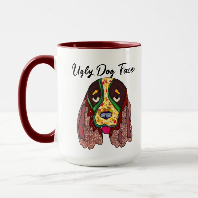 Caneca feia de cão Springer Spaniel (Esquerda)