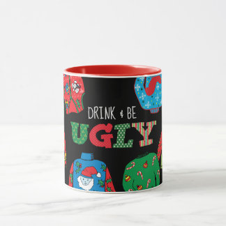 Caneca feia do Natal da camisola