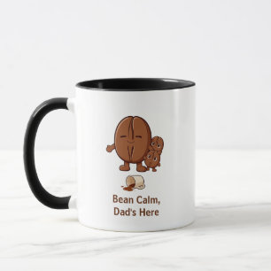 Caneca Feijão calmo lindo café feijão família Dia dos Pai