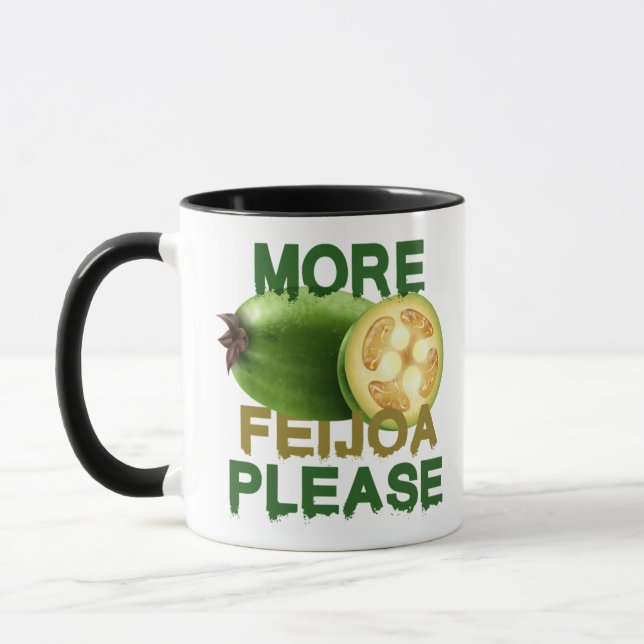 CANECA FEIJOA FRUTA! PRESENTE BONITA PARA AMANTES RARAMEN (Esquerda)