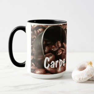 Caneca Feijões de café Roasted com a fotografia de prat