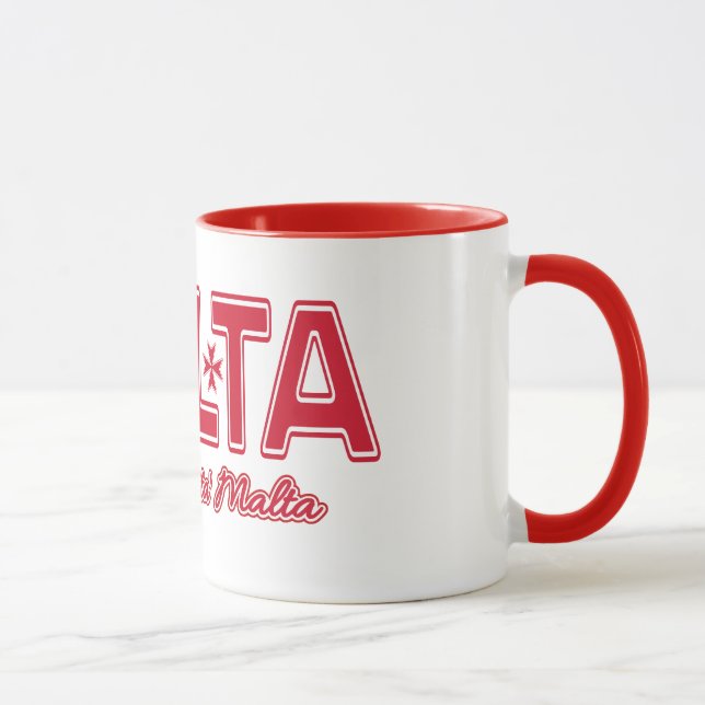 Caneca feita sob encomenda de MALTA - escolha o (Direita)