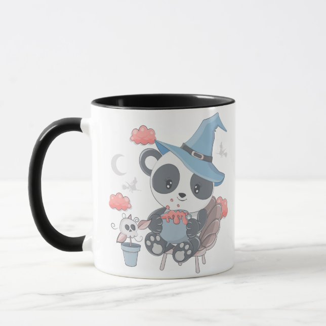 Caneca Feiticeira de Panda Fria Envolve Nuvens de Hallowe (Esquerda)