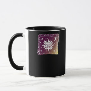 Caneca Feiticeira Gótica Gótica de Cor Moon Boho