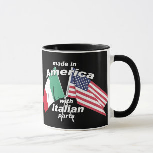 Caneca Feito em América com peças italianas