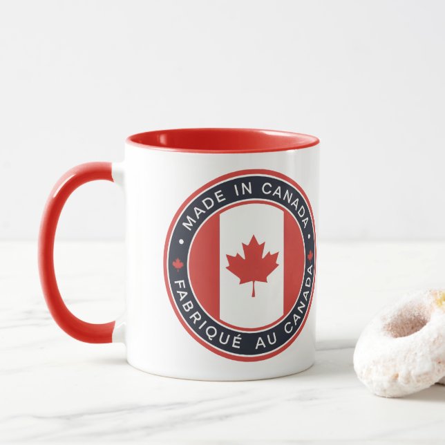 Caneca Feito no Canadá (Com Donut)