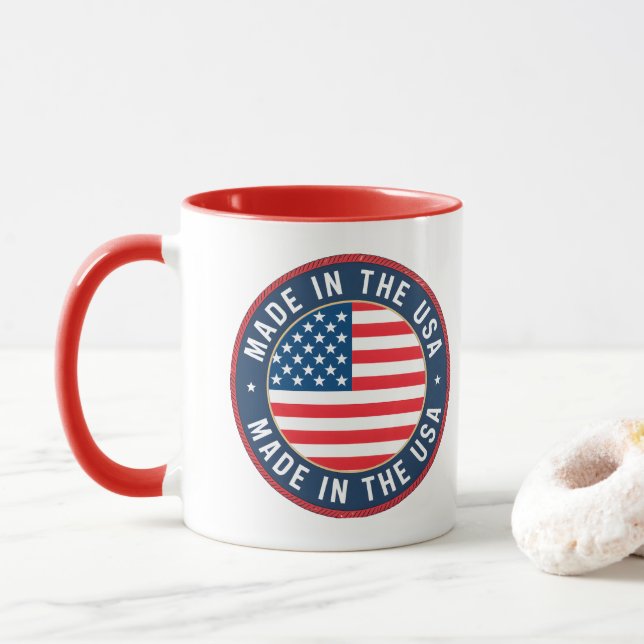 Caneca Feito nos EUA (Com Donut)
