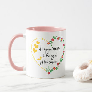 Caneca Felicidade é Ser uma Mommom Divertida Nova Avó Fof