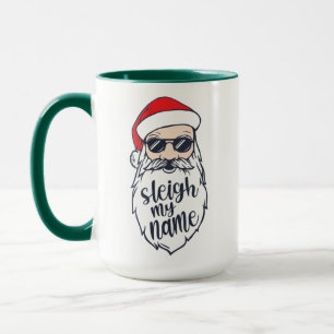 Caneca Felicie meu nome Papais noeis Natal 