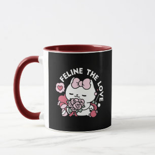 Caneca Feline o Amor - Design de Gato do Namorados