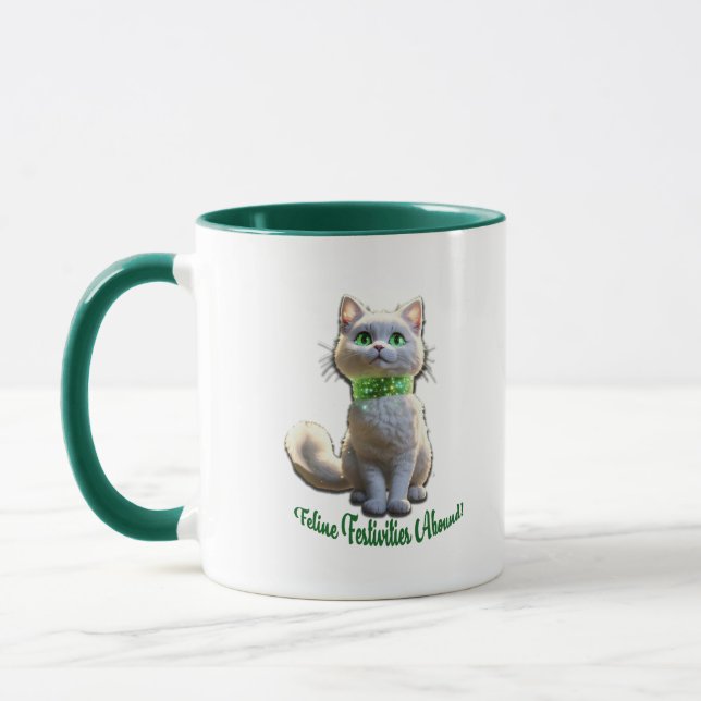 Caneca Felinos Festividades Absolutamente Brancos (Esquerda)