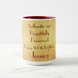 Caneca Feliz 100º aniversário