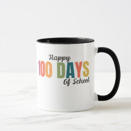 Caneca Feliz 100 Dias de Escola Professor