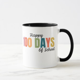 Caneca Feliz 100 Dias de Escola Professor