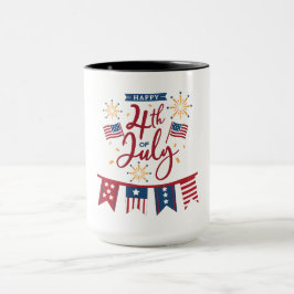 Caneca Feliz 4 de julho Mug