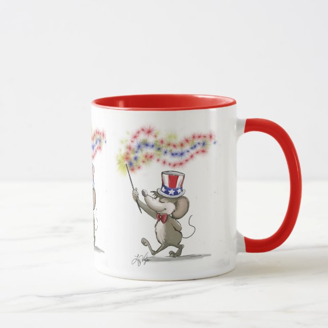 Caneca Feliz 4 de julho Mug de Moe (Direita)