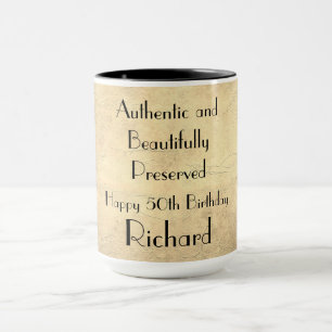 Caneca Feliz 50.º Aniversário Humoroso