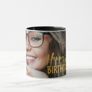 Caneca Feliz 60º aniversário - Script Personalizado Foto