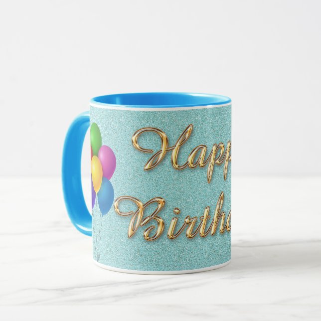 Caneca Feliz Aniversário (Frente Esquerda)