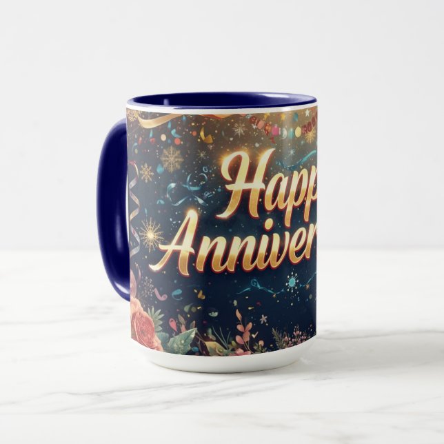 Caneca Feliz Aniversário (Frente Esquerda)