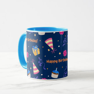Caneca Feliz aniversário, comemoração de design Mug