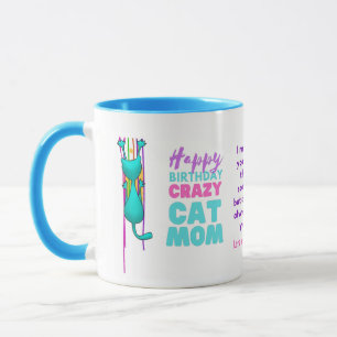 Caneca Feliz Aniversário Da MÃE CAT Do MARIDO À MULHER