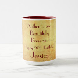 Caneca Feliz aniversário de 90