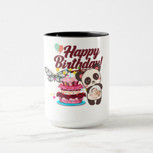 Caneca Feliz Aniversário de Confetti