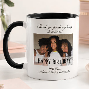 Caneca Feliz aniversário do Elegante Photo