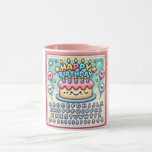 Caneca Feliz Aniversário Feliz Bolo Delicioso
