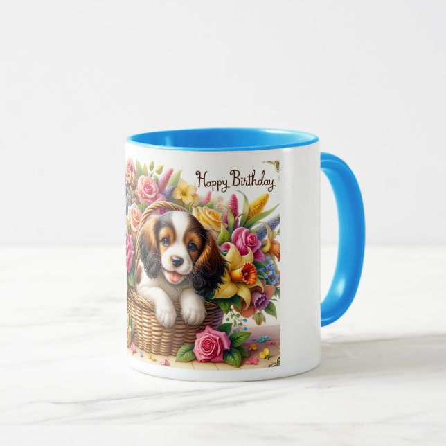 Caneca Feliz Aniversário Gift Mug (Frente Esquerda)