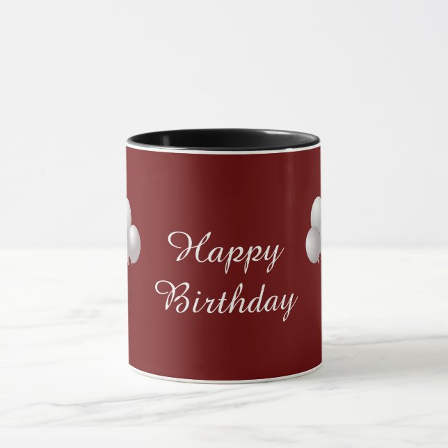 Caneca Feliz Aniversário Mug com Balões (Centro)