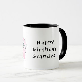 Caneca Feliz aniversário, vovô! Combo Mug de dois tons