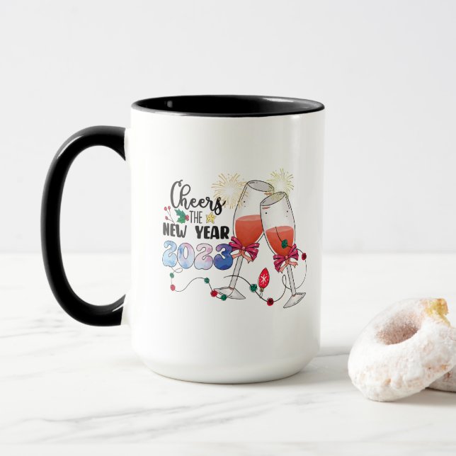 Caneca Feliz ano novo (Com Donut)