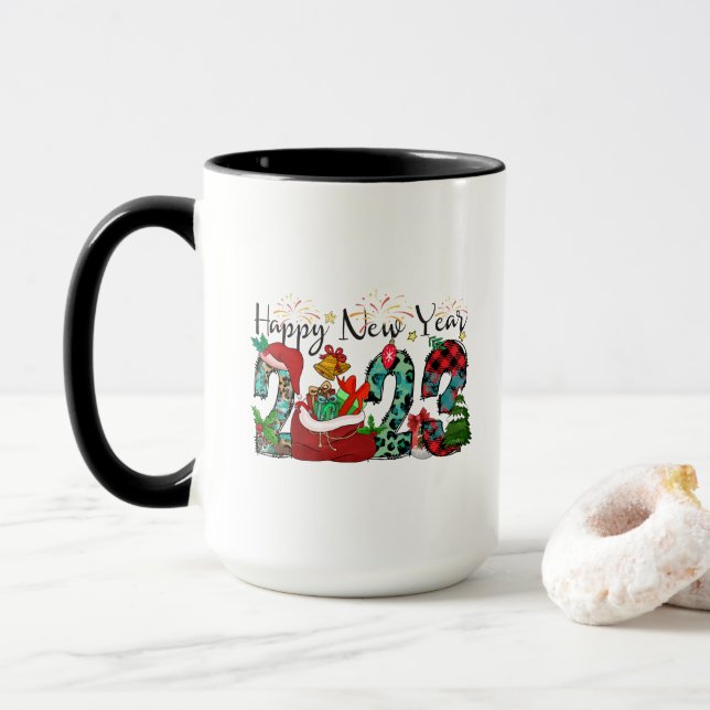 Caneca Feliz ano novo (Com Donut)