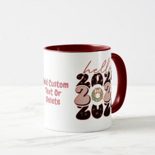 Caneca Feliz Ano Novo 2024 Festa de Ano Novo com Estilo G