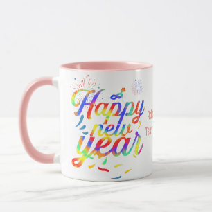 Caneca Feliz ano novo 2024 Tie Dye Party 2024