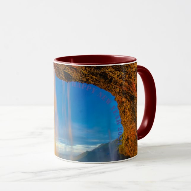 Caneca Feliz ano novo 2025 (Frente Esquerda)