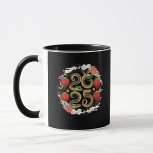 Caneca Feliz Ano Novo Chinês 2025 - Cobra Cultura