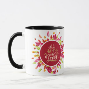 Caneca Feliz ano novo Colorido
