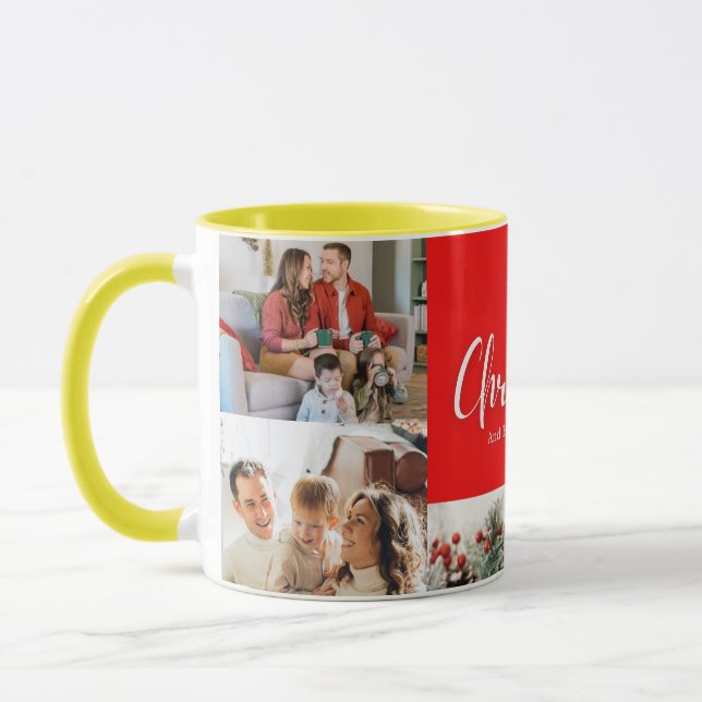 Caneca feliz ano novo Feliz de Natal 4 (Esquerda)