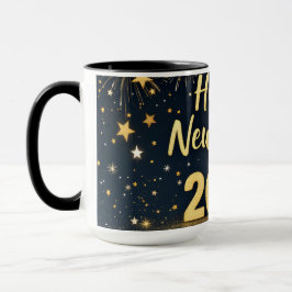 Caneca Feliz ano novo festivo 2025