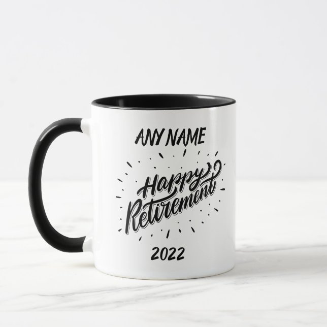 Caneca Feliz aposentadoria 2022 - Presente personalizado  (Esquerda)