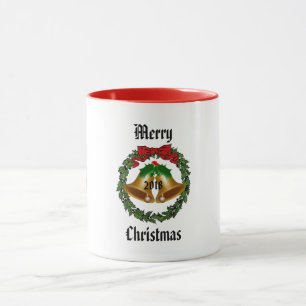 Caneca Feliz Arco de Natal, Wreath e Belles
