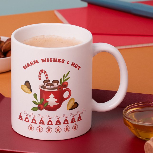 Caneca Feliz Bebendo de Natal (Criador carregado)