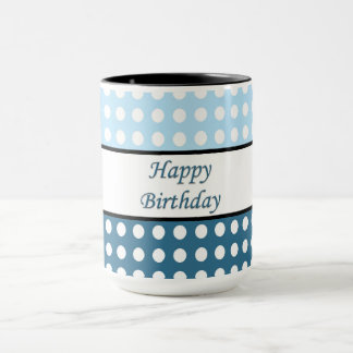Caneca Feliz Bolinhas de aniversário