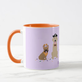 Caneca Feliz Cachorro das Bruxas Roxo